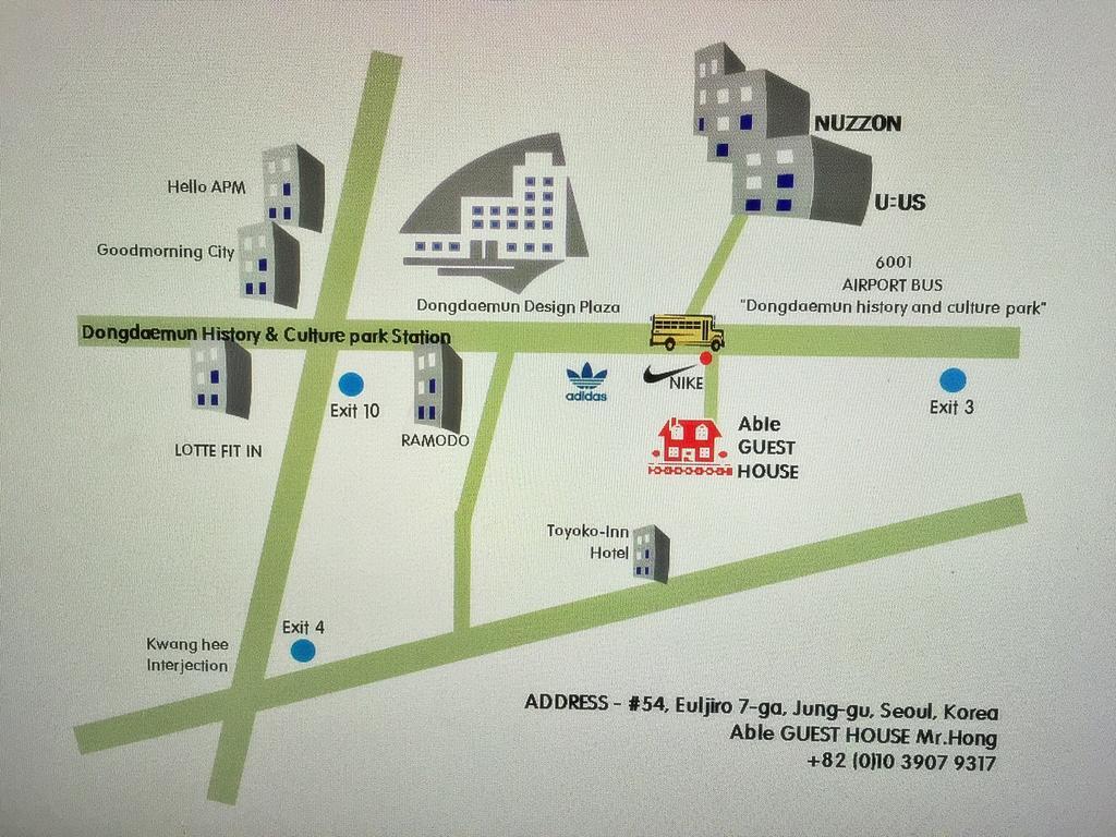 Able Guesthouse Dongdaemun Сеул Екстер'єр фото